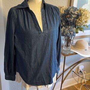 New York and Co NWT denim tunic top size medium